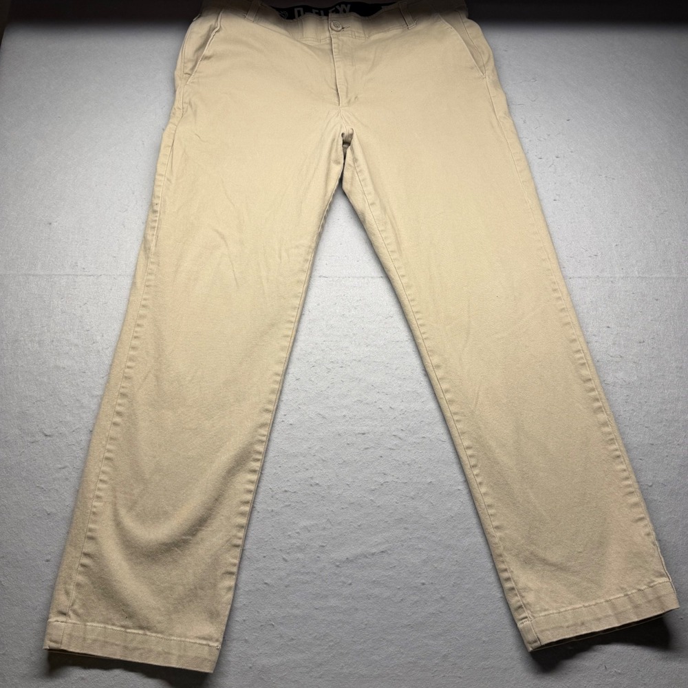 Dixxon Flannel Co Pants Mens 36x30 Khaki D-Flexx Chino Straight Stretch Twill